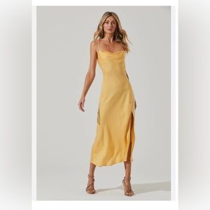 ASTR the Label yellow Gaia dress